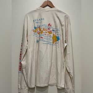 Aulani Disney Crazy Shirts Hawaii Coconut Dyed Long Sleeve Shirt